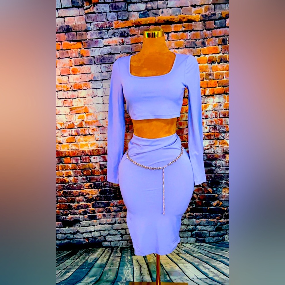 Lilac 2pc skirt set